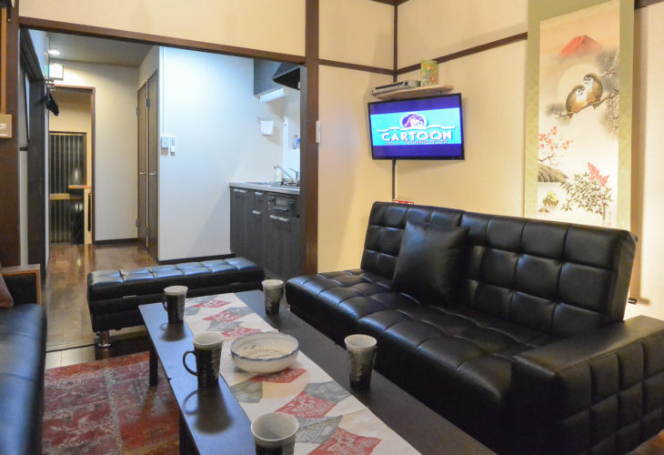 リビング Living room Kyoto guesthouse 京都 宿泊